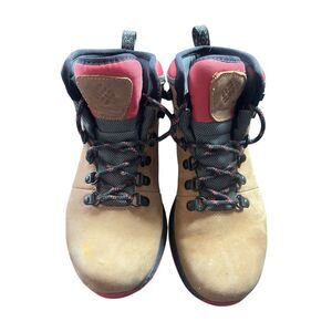 Columbia Womens Tan Newton Ridge Plus II Waterproof Hiking Boots Size 7